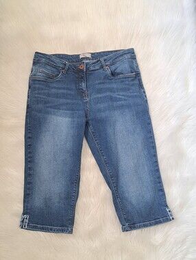Italian Blue Motion Denim Bermudas